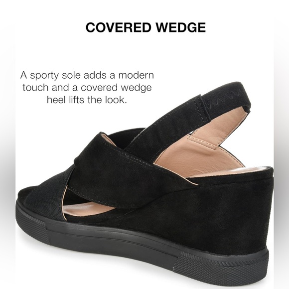 Journee Collection Women's Ronnie
Wedge Sandal, Size 9, Very Good Condition - Picture 3 of 13
